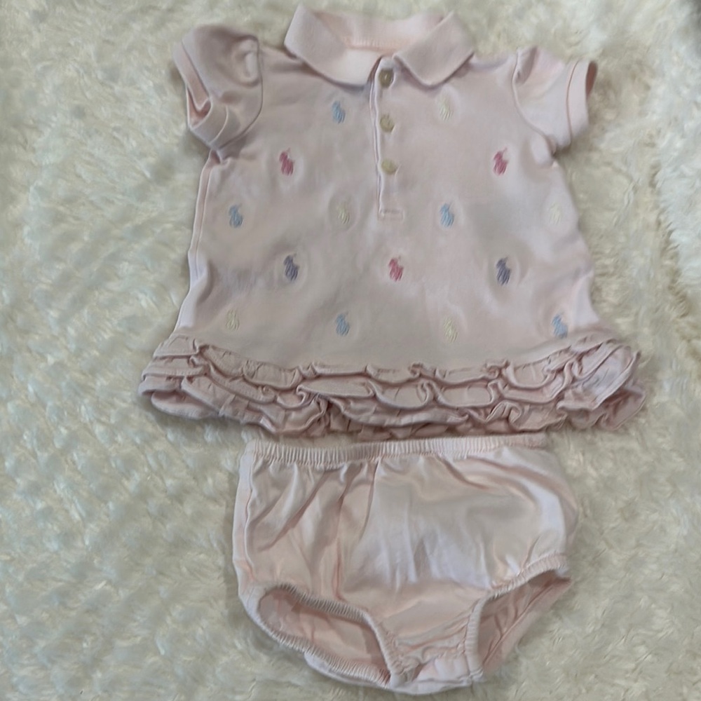 Pink Ruffled Baby Romper - Picture 2 of 4